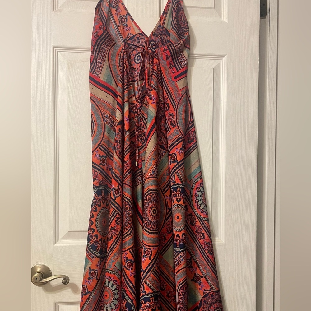 Justin U in  Multicolor Bohemian Maxi Skirt - Picture 6 of 9